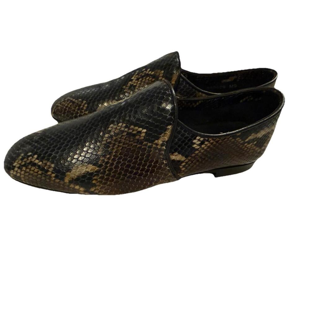 Aquatalia women’s Revy waterproof slipon leather loafers size 9 snake skin print - Picture 8 of 8